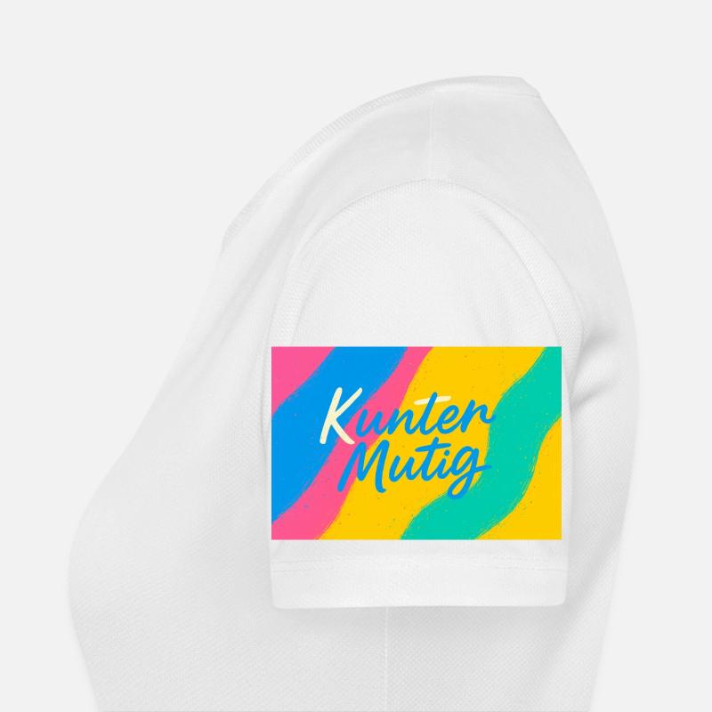 Kunter Explosion de couleurs courageuse T-shirt respirant Femme