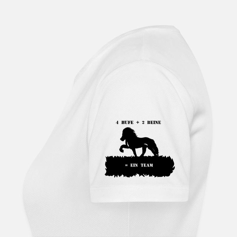 Spruch 9 mit Pferd 1 schwarz Frauen T-Shirt atmungsaktiv