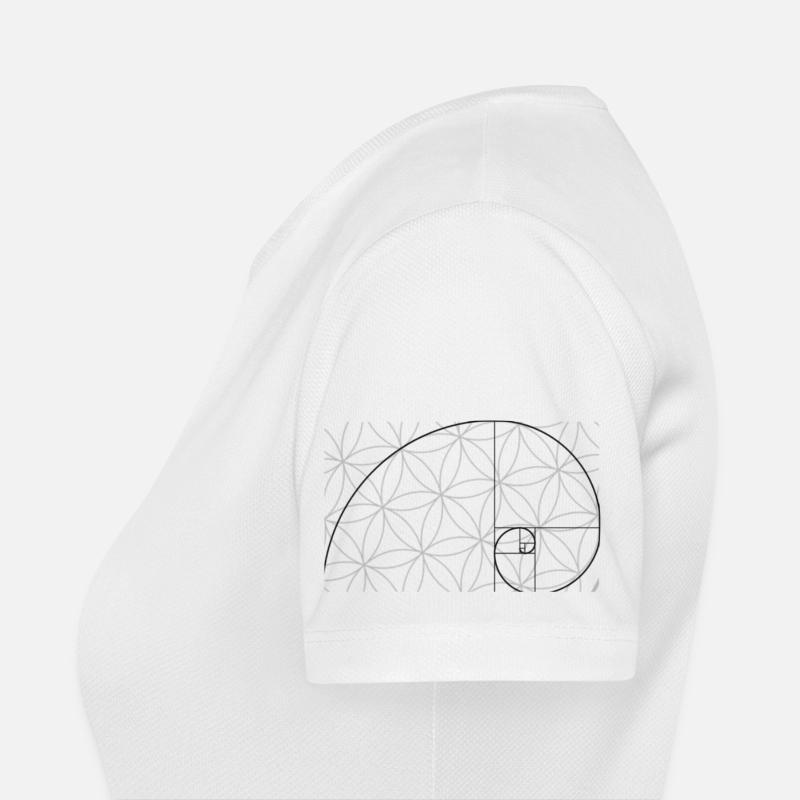 Blume des Lebens plus Fibonacci Frauen T-Shirt atmungsaktiv