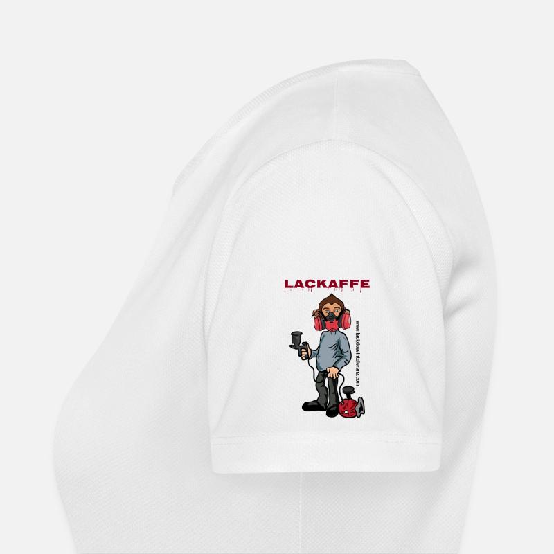 Lackaffe Lackierer Frauen T-Shirt atmungsaktiv