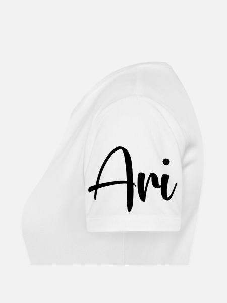 Name - Ari - Frauen T-Shirt atmungsaktiv - Weiß