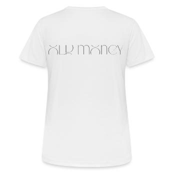 Old money - Frauen T-Shirt atmungsaktiv - Weiß - Hinten - AI Model Female 172 dark (172cm)