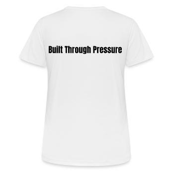 Construit par pression l LateNightGrind - T-shirt respirant Femme - blanc - Dos - AI Model Female 172 dark (172cm)