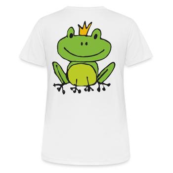 Frog or prince? - Women's Breathable T-Shirt - white - Back - AI Model Female 172 dark (172cm)