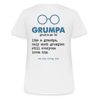 Grandpa - Grandpa - Women's Breathable T-Shirt - white - Back - AI Model Female 172 dark (172cm)