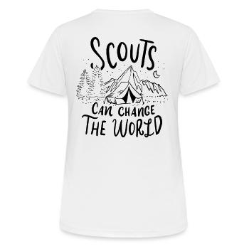 scout - T-shirt respirant Femme - blanc - Dos - AI Model Female 172 dark (172cm)