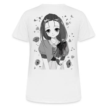 manga - T-shirt respirant Femme - blanc - Dos - AI Model Female 172 dark (172cm)