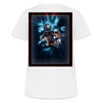 Spaceman - Women's Breathable T-Shirt - white - Back - AI Model Female 172 dark (172cm)