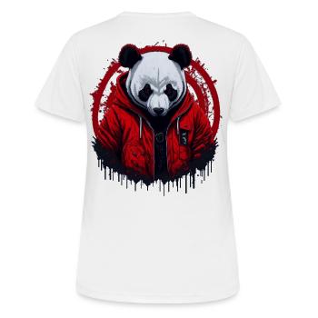Panda Street Style - Women's Breathable T-Shirt - white - Back - AI Model Female 172 dark (172cm)