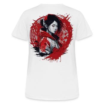 Girls Street Style - Women's Breathable T-Shirt - white - Back - AI Model Female 172 dark (172cm)