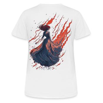 Fau fantôme - T-shirt respirant Femme - blanc - Dos - AI Model Female 172 dark (172cm)
