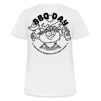 BB DAY - T-shirt respirant Femme - blanc - Dos - AI Model Female 172 dark (172cm)