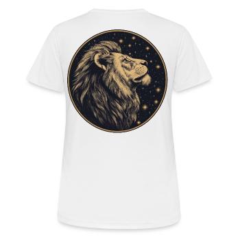 Leo with starry sky - Women's Breathable T-Shirt - white - Back - AI Model Female 172 dark (172cm)