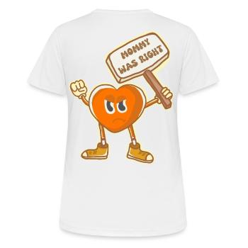 Mama hatte recht, Retro-Kunst. petiteToulon - Frauen T-Shirt atmungsaktiv - Weiß - Hinten - AI Model Female 172 dark (172cm)