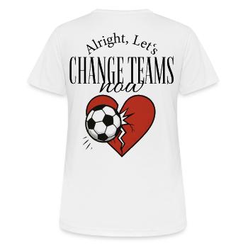 Result: Heartbreak - Women's Breathable T-Shirt - white - Back - AI Model Female 172 dark (172cm)