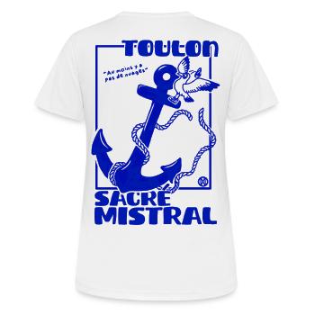 Anker von Marin Mistral Toulon - Frauen T-Shirt atmungsaktiv - Weiß - Hinten - AI Model Female 172 dark (172cm)