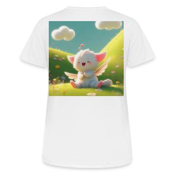Design  - Women's Breathable T-Shirt - white - Back - AI Model Female 172 dark (172cm)