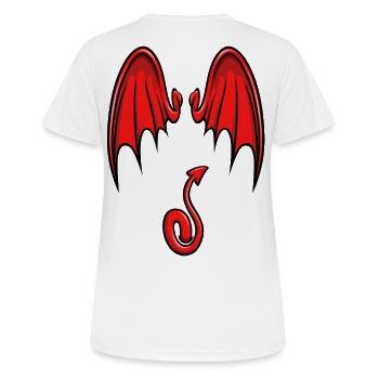 I'm a little devil - Women's Breathable T-Shirt - white - Back - AI Model Female 172 dark (172cm)