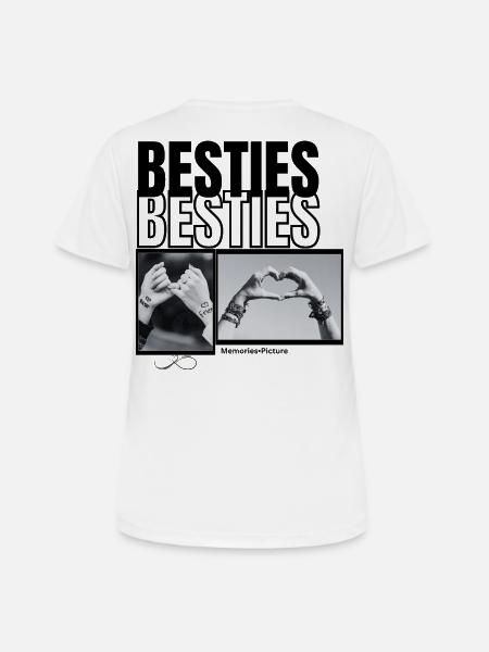 Bestie  - Frauen T-Shirt atmungsaktiv - Weiß