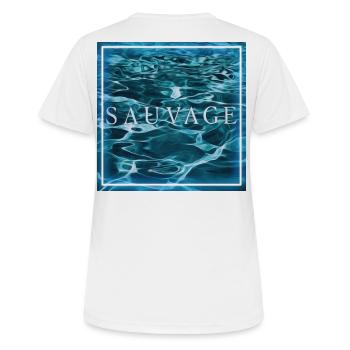 Eau Sauvage - T-shirt respirant Femme - blanc - Dos - AI Model Female 172 dark (172cm)