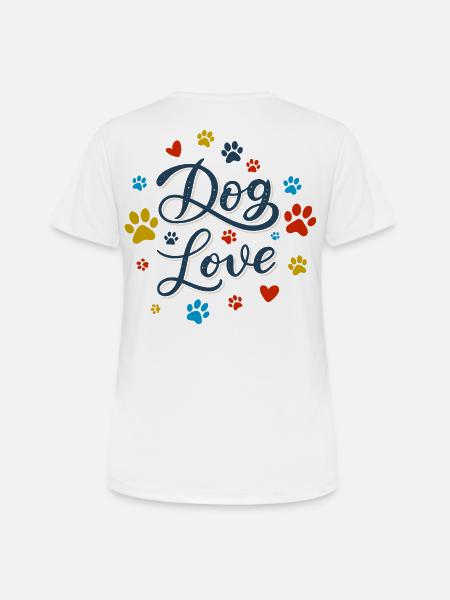 Hundeliebe Drehbuch - Frauen T-Shirt atmungsaktiv - Weiß