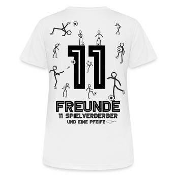 Football - T-shirt respirant Femme - blanc - Dos - AI Model Female 172 dark (172cm)