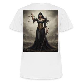 The Woman Swings - Women's Breathable T-Shirt - white - Back - AI Model Female 172 dark (172cm)
