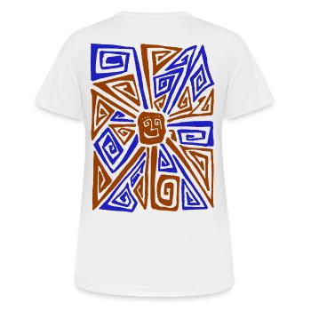 STRANGE SUN - T-shirt respirant Femme - blanc - Dos - AI Model Female 172 dark (172cm)