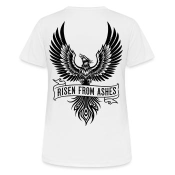 Phoenix Risen From Ashes - Women's Breathable T-Shirt - white - Back - AI Model Female 172 dark (172cm)