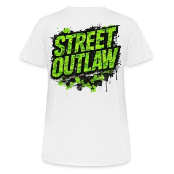 Street Outlaw Camo Tuning Geschenk für Autofans - Frauen T-Shirt atmungsaktiv - Weiß - Hinten - AI Model Female 172 dark (172cm)