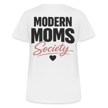 Modern Moms Society stilvolles Mama Statement - Frauen T-Shirt atmungsaktiv - Weiß - Hinten - AI Model Female 172 dark (172cm)