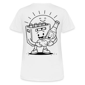 Kasti and Bierli Casual - Women's Breathable T-Shirt - white - Back - AI Model Female 172 dark (172cm)