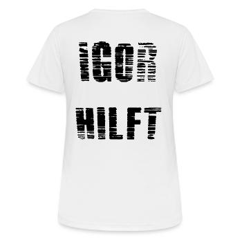 Igor helps - Women's Breathable T-Shirt - white - Back - AI Model Female 172 dark (172cm)