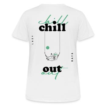 Chill Out - Women's Breathable T-Shirt - white - Back - AI Model Female 172 dark (172cm)