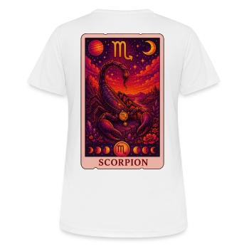Scorpio Tarot - Women's Breathable T-Shirt - white - Back - AI Model Female 172 dark (172cm)
