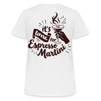 Espresso Martini Design - T-shirt respirant Femme - blanc - Dos - AI Model Female 172 dark (172cm)