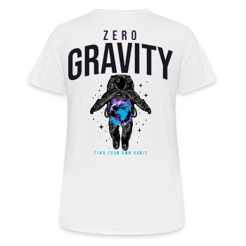 Astronautes en apesanteur terrestre Espace - T-shirt respirant Femme - blanc - Dos - AI Model Female 172 dark (172cm)