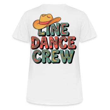 Troupe de danse country - T-shirt respirant Femme - blanc - Dos - AI Model Female 172 dark (172cm)