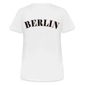 Berlin Retro - T-shirt respirant Femme - blanc - Dos - AI Model Female 172 dark (172cm)