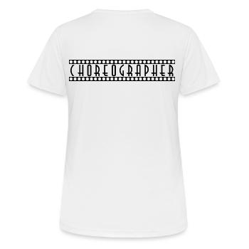 Chorégraphe - T-shirt respirant Femme - blanc - Dos - AI Model Female 172 dark (172cm)