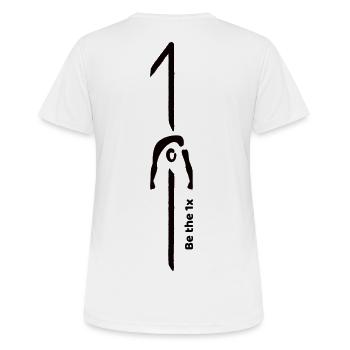 Be The 1x - Women's Breathable T-Shirt - white - Back - AI Model Female 172 dark (172cm)