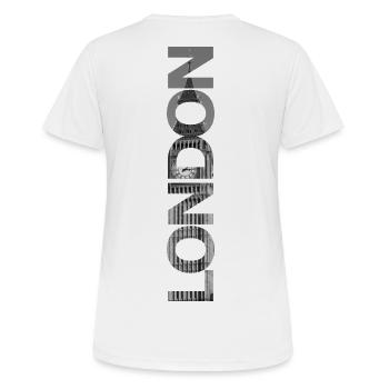 Cadeau Londres Big Ben - T-shirt respirant Femme - blanc - Dos - AI Model Female 172 dark (172cm)