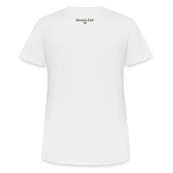Motif chill - T-shirt respirant Femme - blanc - Dos - AI Model Female 172 dark (172cm)