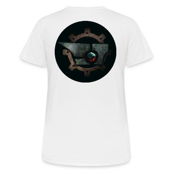 Logo GranFigo - T-shirt respirant Femme - blanc - Dos - AI Model Female 172 dark (172cm)