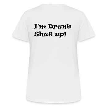 Je suis ivre - T-shirt respirant Femme - blanc - Dos - AI Model Female 172 dark (172cm)