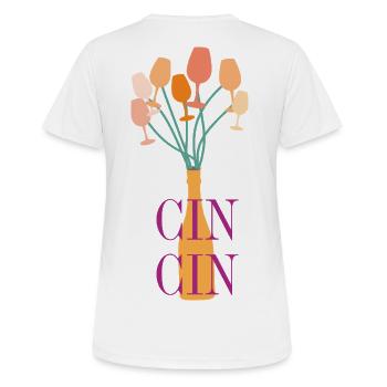 Aperitif Typography - Women's Breathable T-Shirt - white - Back - AI Model Female 172 dark (172cm)