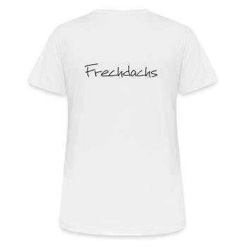Frechdachs Kind Kleinkind frech Geschenk - Frauen T-Shirt atmungsaktiv - Weiß - Hinten - AI Model Female 172 dark (172cm)