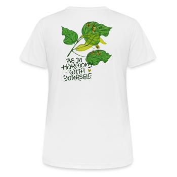 Harmony, Nature - Women's Breathable T-Shirt - white - Back - AI Model Female 172 dark (172cm)