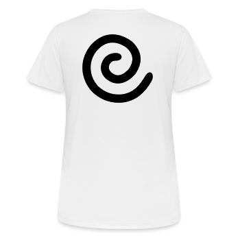 Spirale symbole signe vertèbre cadeau - T-shirt respirant Femme - blanc - Dos - AI Model Female 172 dark (172cm)