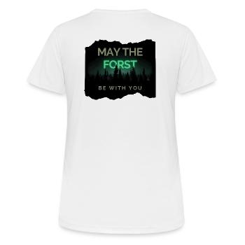 Que le Forst soit avec vous ! - T-shirt respirant Femme - blanc - Dos - AI Model Female 172 dark (172cm)